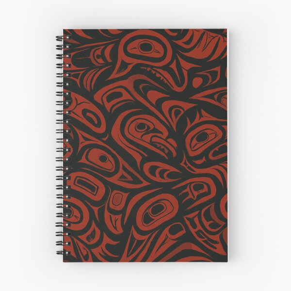Item preview, Raven Totem Pattern – Tribal Red and Black Spirit Animal Art - Wayne Smallwood Series designed and sold by Alaska Magick.