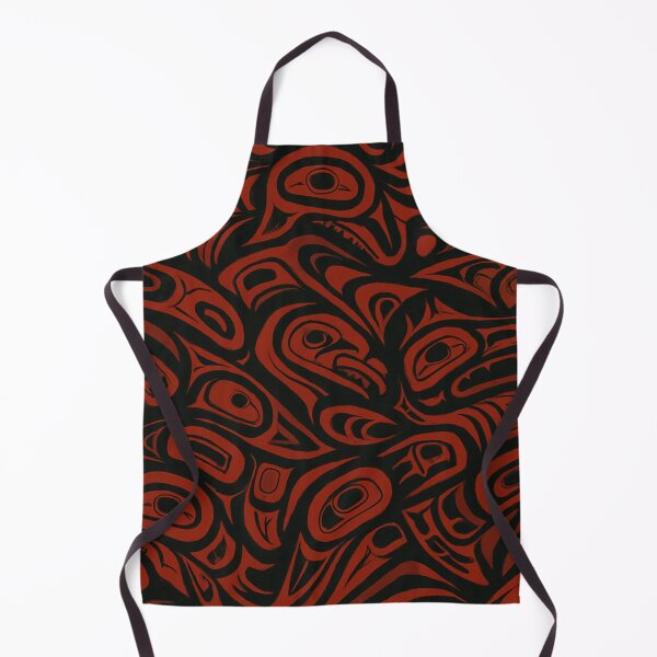Item preview, Raven Totem Pattern – Tribal Red and Black Spirit Animal Art - Wayne Smallwood Series designed and sold by Alaska Magick.
