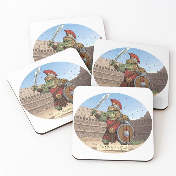 Item preview, The Gladigator's Quest | Glorious Adventure Artwork designed and sold by Pets & Memes & Stuff.