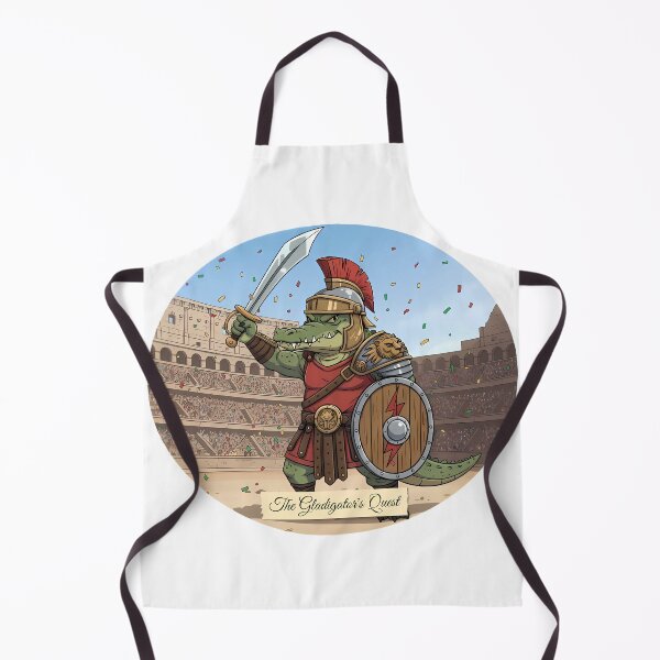 Item preview, The Gladigator's Quest | Glorious Adventure Artwork designed and sold by Pets & Memes & Stuff.