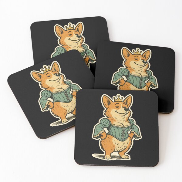 Item preview, Castlecore Pets: Corgi – Queen Corgi Royale – Gift for Corgi Lovers • Retro Comics • Vintage Halftone designed and sold by JacobKAurumhead.