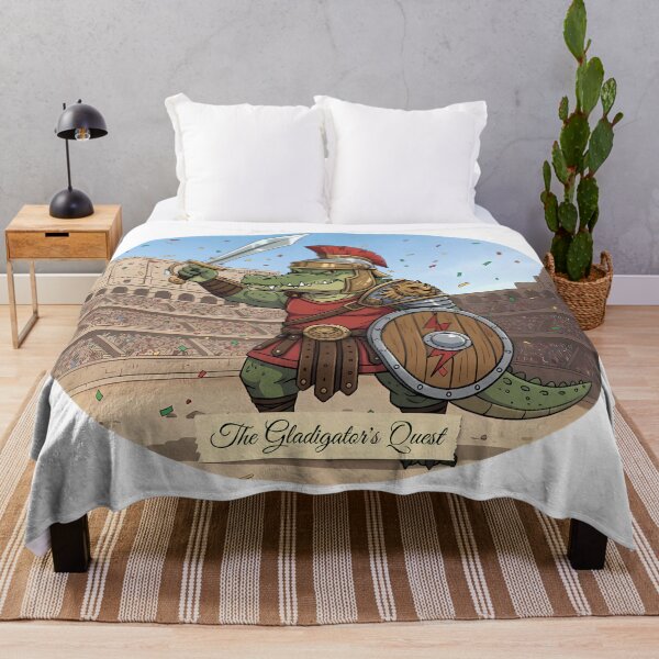 Item preview, The Gladigator's Quest | Glorious Adventure Artwork designed and sold by Pets & Memes & Stuff.