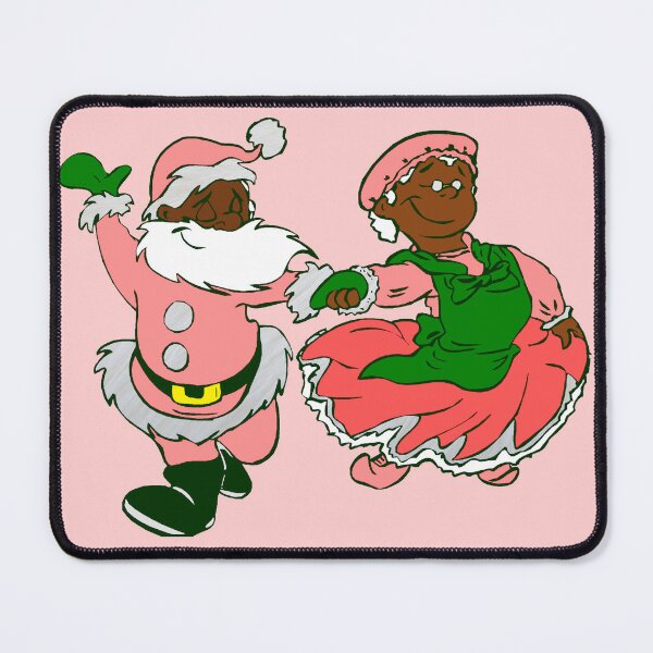 Item preview,  pink christmas black santa claus wife  designed and sold by Gossip Rag.