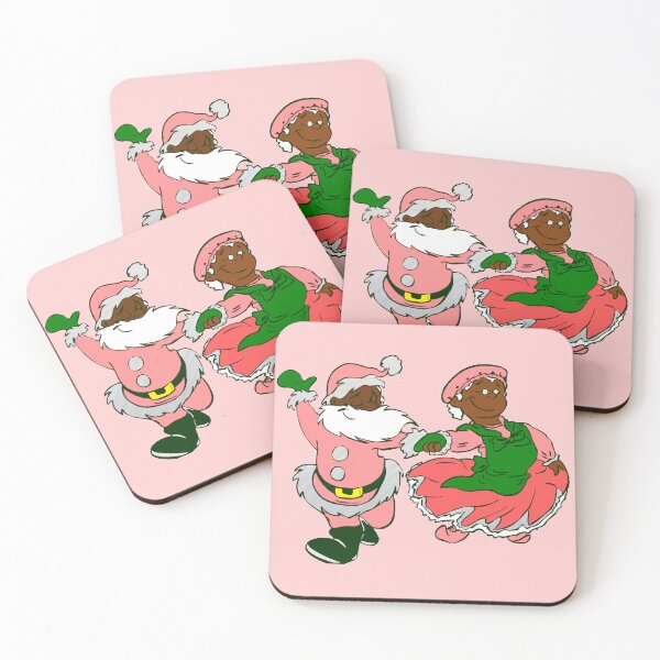 Item preview,  pink christmas black santa claus wife  designed and sold by Gossip Rag.