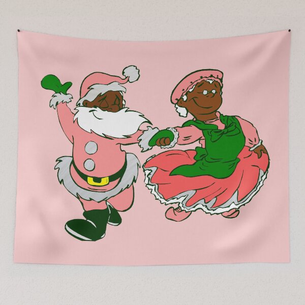 Item preview,  pink christmas black santa claus wife  designed and sold by Gossip Rag.