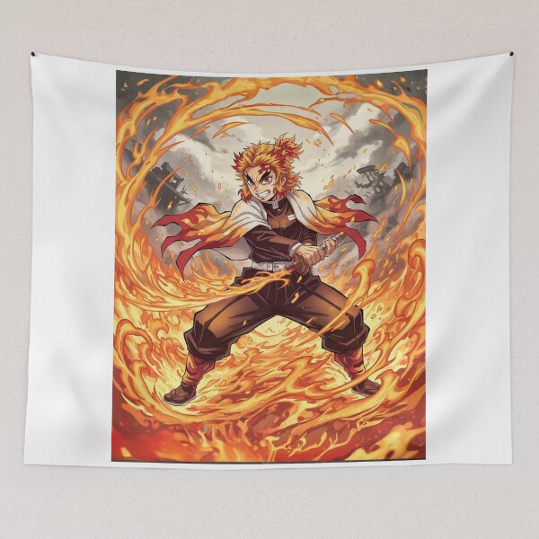 Item preview, Kyojuro Rengoku mar de fuego, kimetsu no yaiba designed and sold by Innova_Creations.