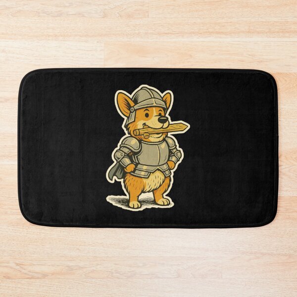 Item preview, Castlecore Pets: Corgi – Training Knight Corgi – Gift for Corgi Lovers • Retro Comics • Vintage Halftone designed and sold by JacobKAurumhead.