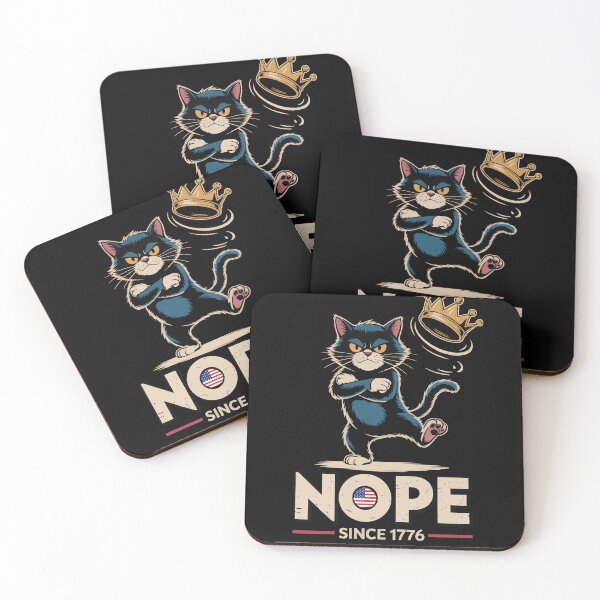 Item preview, No Kings In America Funny Black Cat freedom designed and sold by Alwaleed112.