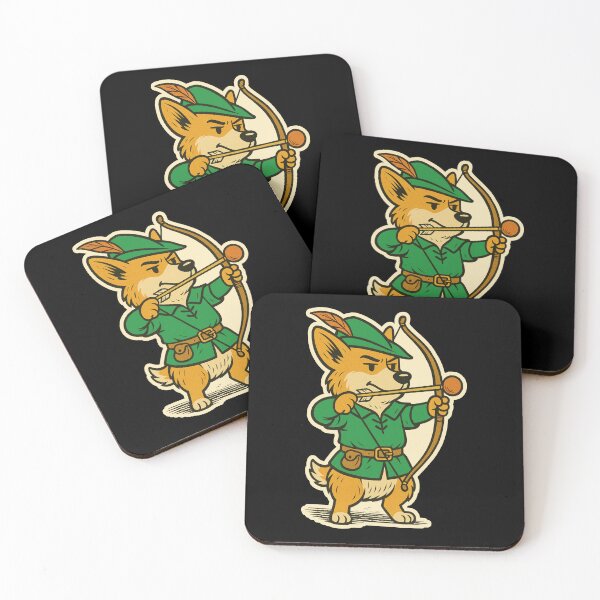 Item preview, Castlecore Pets: Corgi – Corgi Forest Archer – Gift for Corgi Lovers • Retro Comics • Vintage Halftone designed and sold by JacobKAurumhead.