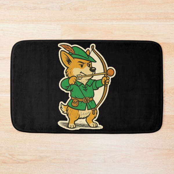 Item preview, Castlecore Pets: Corgi – Corgi Forest Archer – Gift for Corgi Lovers • Retro Comics • Vintage Halftone designed and sold by JacobKAurumhead.