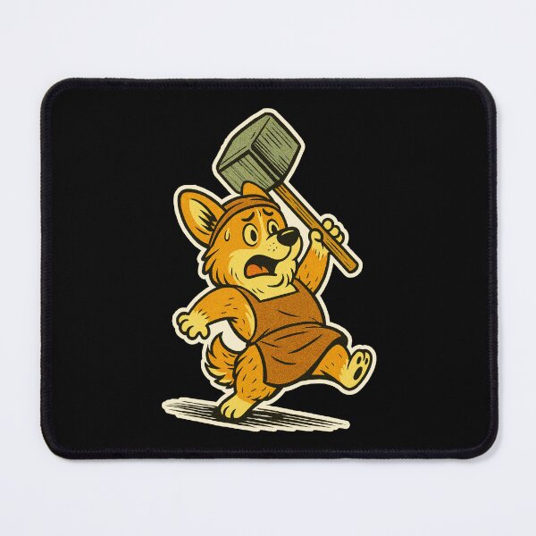 Item preview, Castlecore Pets: Corgi – Corgi Blacksmith Chaos – Gift for Corgi Lovers • Retro Comics • Vintage Halftone designed and sold by JacobKAurumhead.