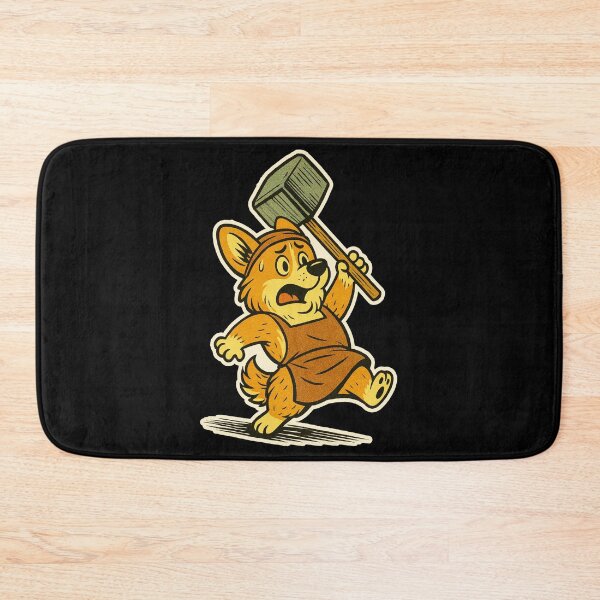Item preview, Castlecore Pets: Corgi – Corgi Blacksmith Chaos – Gift for Corgi Lovers • Retro Comics • Vintage Halftone designed and sold by JacobKAurumhead.