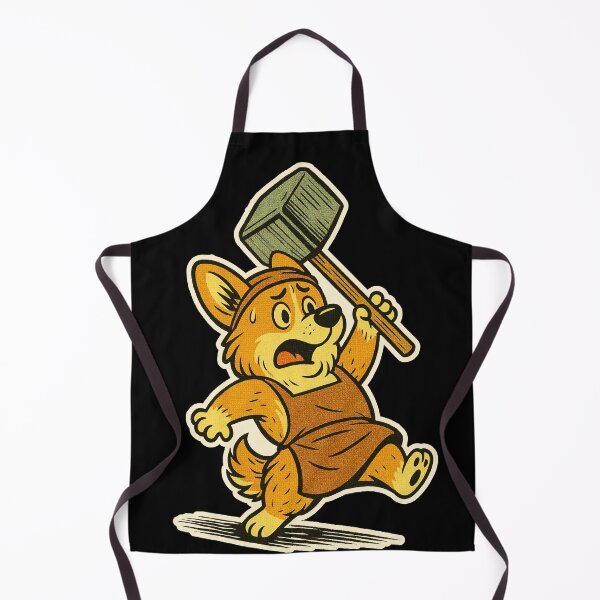 Item preview, Castlecore Pets: Corgi – Corgi Blacksmith Chaos – Gift for Corgi Lovers • Retro Comics • Vintage Halftone designed and sold by JacobKAurumhead.