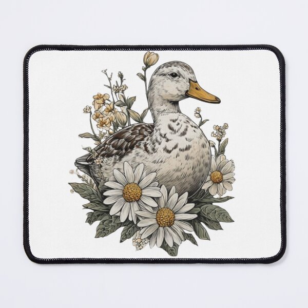 Item preview, Vintage Style Duck and Daisies designed and sold by EnjoyFunGifts.