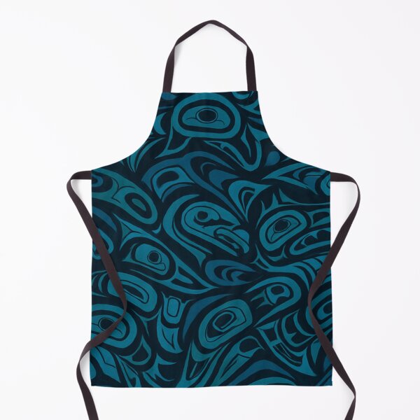Item preview, Raven Totem Pattern – Teal Tribal Spirit Animal Art designed and sold by Alaska Magick.