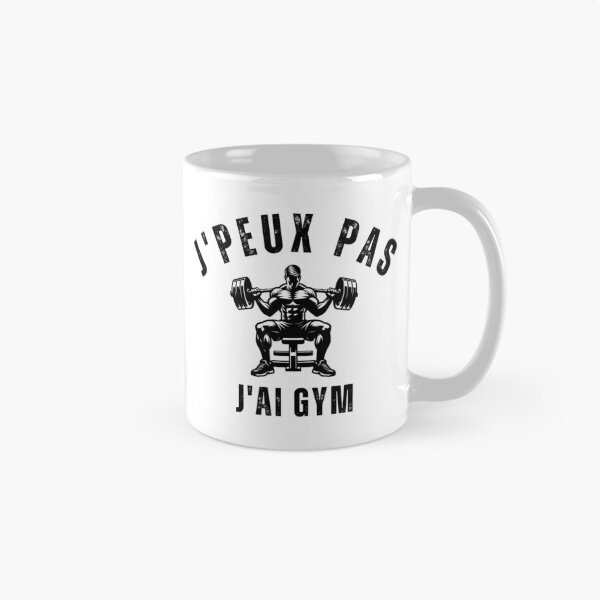 Aperçu de l'œuvre j'peux pas j'ai gym | cadeaux de gym | musculation  créée et vendue par store7azzouzi.