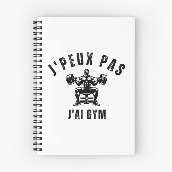 Aperçu de l'œuvre j'peux pas j'ai gym | cadeaux de gym | musculation créée et vendue par store7azzouzi.