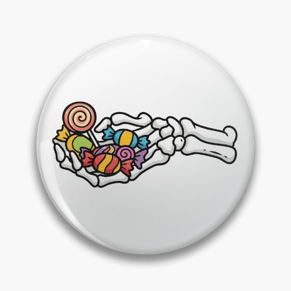 Item preview, Sweet Until the End – Skeleton Hand Candy Illustration designed and sold by BambaKchula.