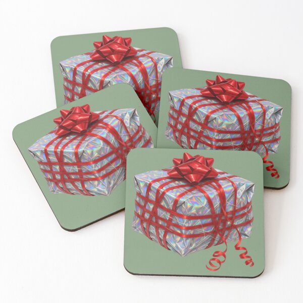 Item preview, Badly Wrapped Christmas Present – Chaotic Holiday Gift Wrap Fail Art designed and sold by AnotherFemaleHuman.