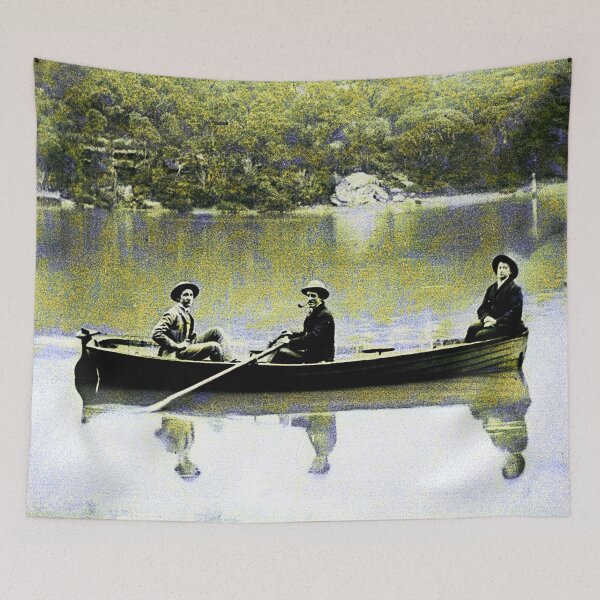 Item preview, Historic Rowing Boat on Sydney Harbour Art designed and sold by Michael van der Hoorn.