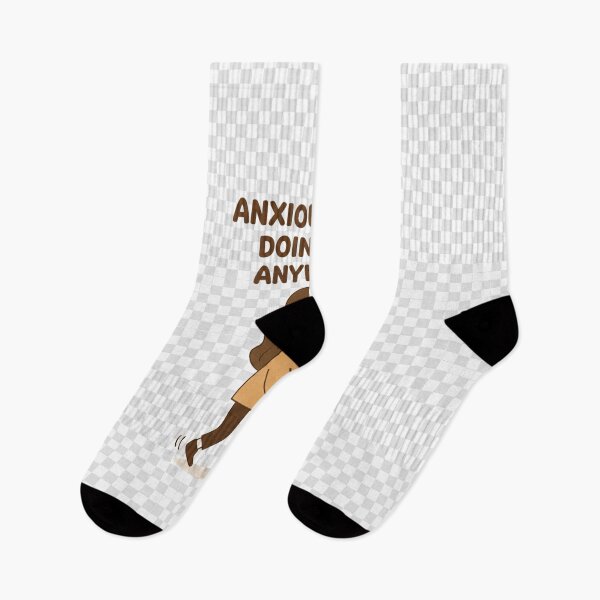 Item preview, "Anxious But Doing It Anyway" Coffee Vibe T-Shirt | Mental Health Anxiety Acceptance Tee designed and sold by Zara’s shop.