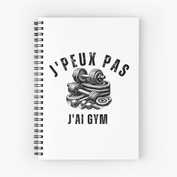 Aperçu de l'œuvre j'peux pas j'ai gym | cadeaux de gym | musculation créée et vendue par store7azzouzi.