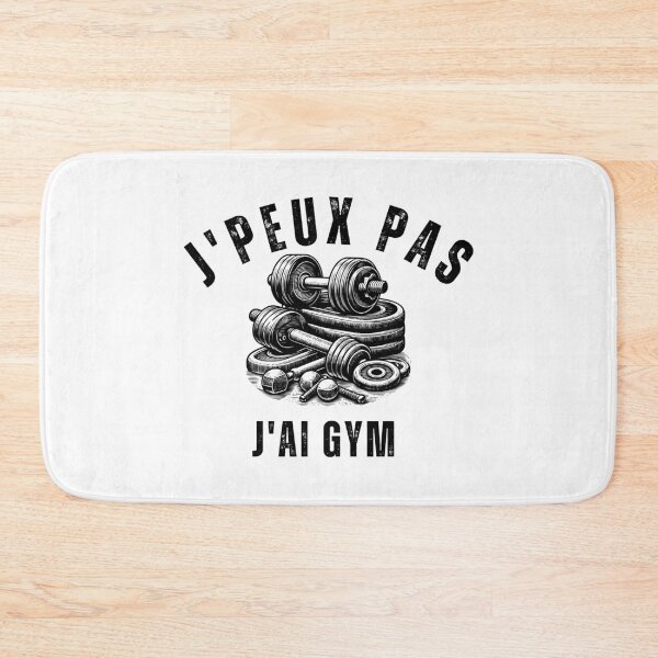 Aperçu de l'œuvre j'peux pas j'ai gym | cadeaux de gym | musculation  créée et vendue par store7azzouzi.