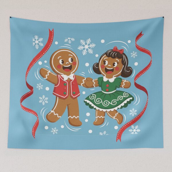 Artikelvorschau, Gingerbread Groove Dancing into Christmas Cheer entworfen und verkauft von Aeboz Studio.