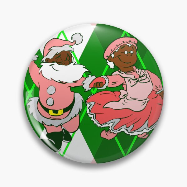 Item preview, pink christmas black santa wife plaid  designed and sold by Gossip Rag.
