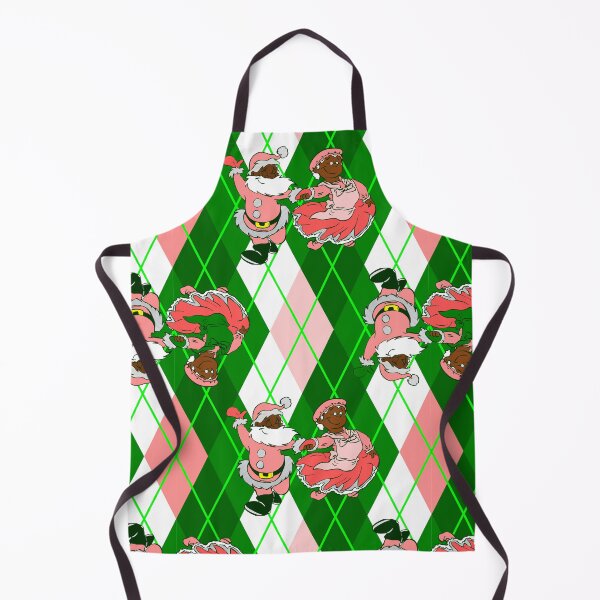Item preview, pink christmas black santa wife plaid designed and sold by Gossip Rag.