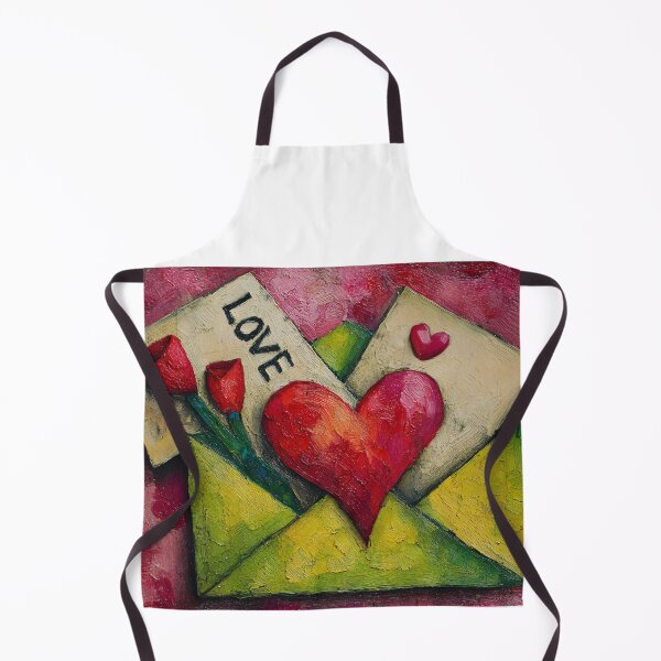 Item preview, A Heart in Envelope Surrounded by Roses: A Vibrant Celebration of Love, Passion and Artistic Romance designed and sold by OlfactoART Studio.