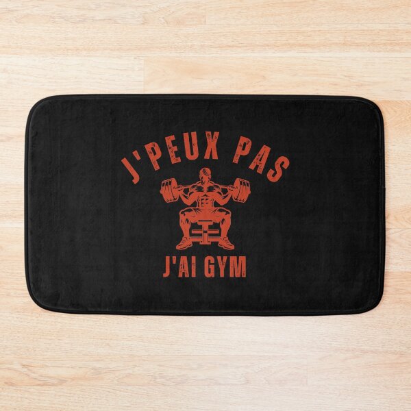 Aperçu de l'œuvre  j'peux pas j'ai gym | cadeaux de gym | musculation  créée et vendue par store7azzouzi.