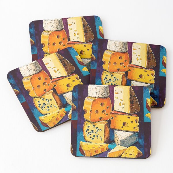 Item preview, The Art of Stacked Cheeses: A Playful Study of Texture, Color and Culinary Craft designed and sold by OlfactoART Studio.