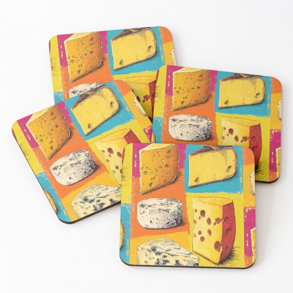 Item preview, Digital Art of Cheese Wedges in Living Color- A Bright Celebration of Artisan Flavors designed and sold by OlfactoART Studio.