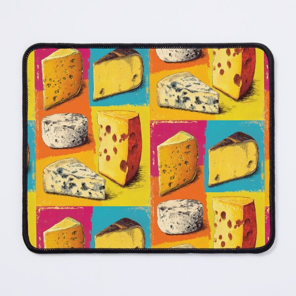Item preview, Digital Art of Cheese Wedges in Living Color- A Bright Celebration of Artisan Flavors designed and sold by OlfactoART Studio.