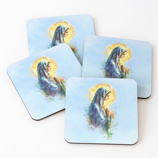 Item preview, Blessed Mother in Prayer –  With Holy Radiant Halo designed and sold by MysticOzzy.