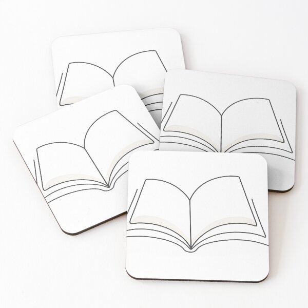 Item preview, Minimal Open Book Line Art | Aesthetic Reading Illustration designed and sold by DesignRush786.