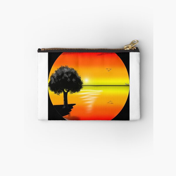Aperçu de l'œuvre arbre et coucher de soleil créée et vendue par Ranabgartwork.