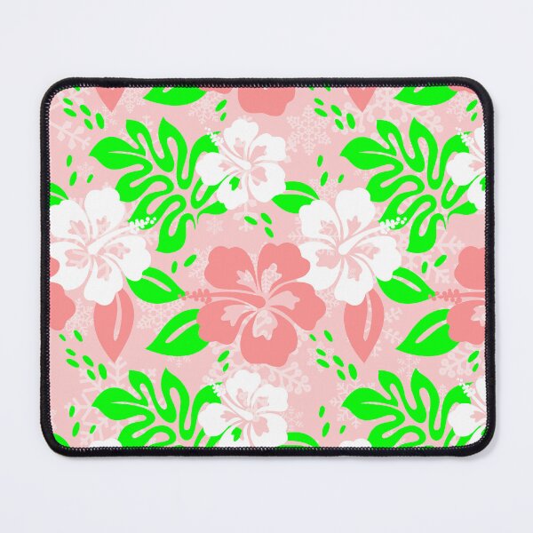 Item preview, luau pink christmas hawaiian hibiscus floral xmas designed and sold by Gossip Rag.