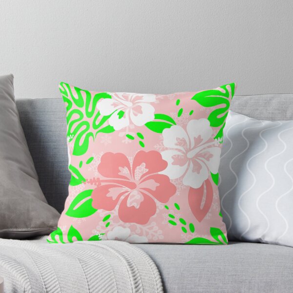 Item preview, luau pink christmas hawaiian hibiscus floral xmas designed and sold by Gossip Rag.