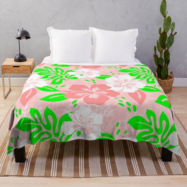 Item preview, luau pink christmas hawaiian hibiscus floral xmas designed and sold by Gossip Rag.