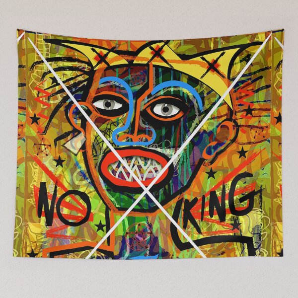 Item preview, NO KING Street Art designed and sold by ViaARTfactory.