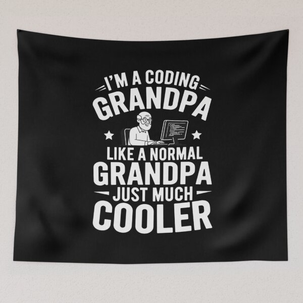 Item preview, I'm A Coding Grandpa Like A Normal Grandpa Just Much Cooler designed and sold by Gogetgiggles.
