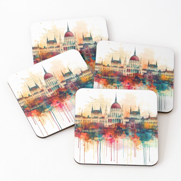 Item preview,  Colorful Cityscape Reflection designed and sold by Modern-Tropical.
