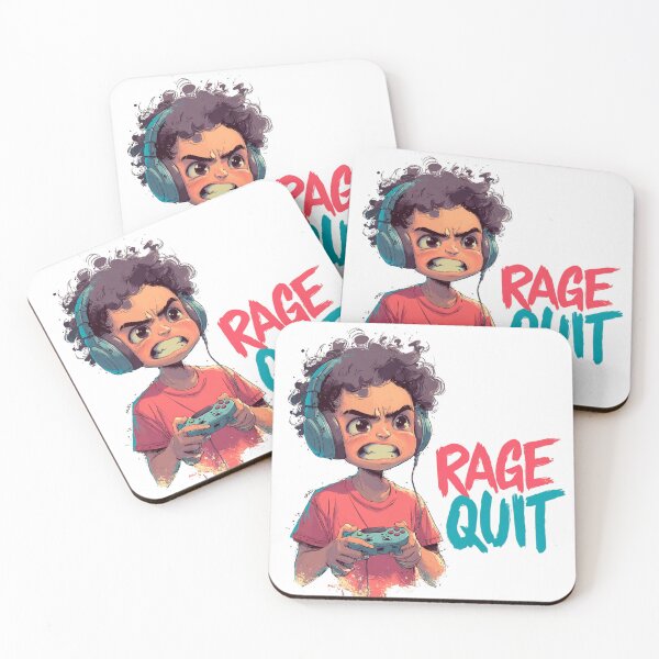 Item preview, GRUMPY GAMER “I QUIT!” … hits reset.  designed and sold by Zen Candy 3000 Travis Nicholas Zariwny.