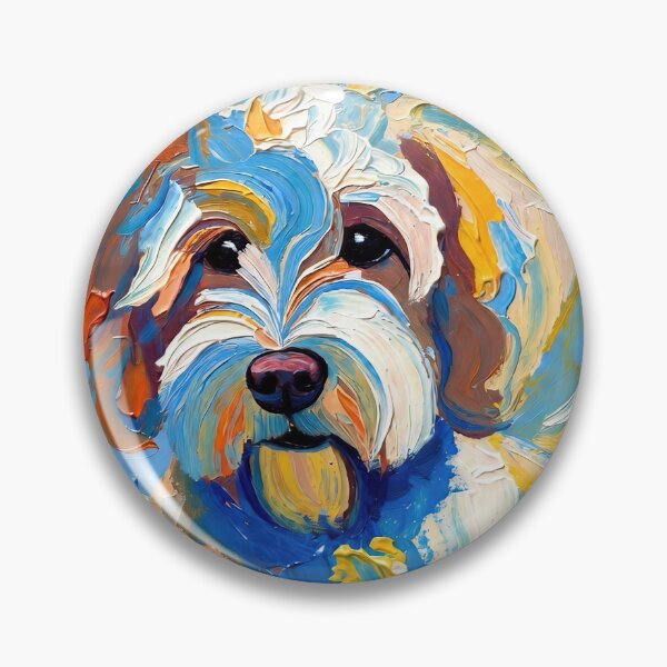 Item preview, Vibrant Sheepadoodle Dog Portrait designed and sold by ChrisButler.