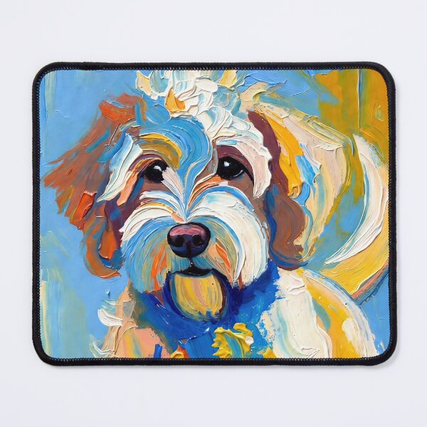 Item preview, Vibrant Sheepadoodle Dog Portrait designed and sold by ChrisButler.