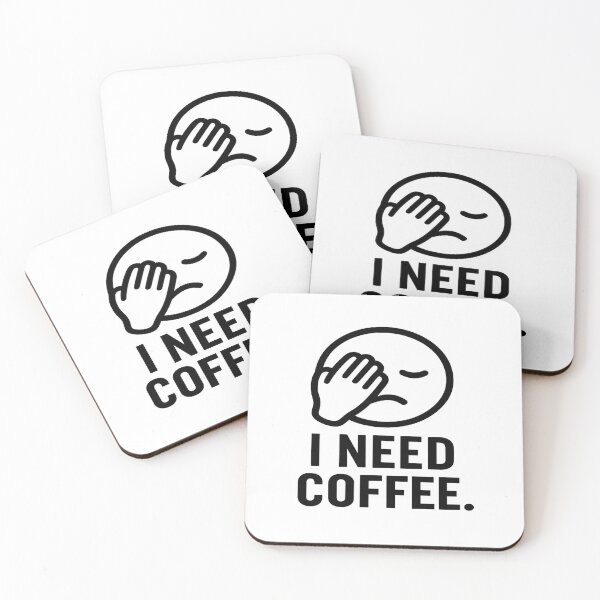 Item preview, I Need Coffee Funny Minimalist Quote T-Shirt designed and sold by ArtsyEcho.