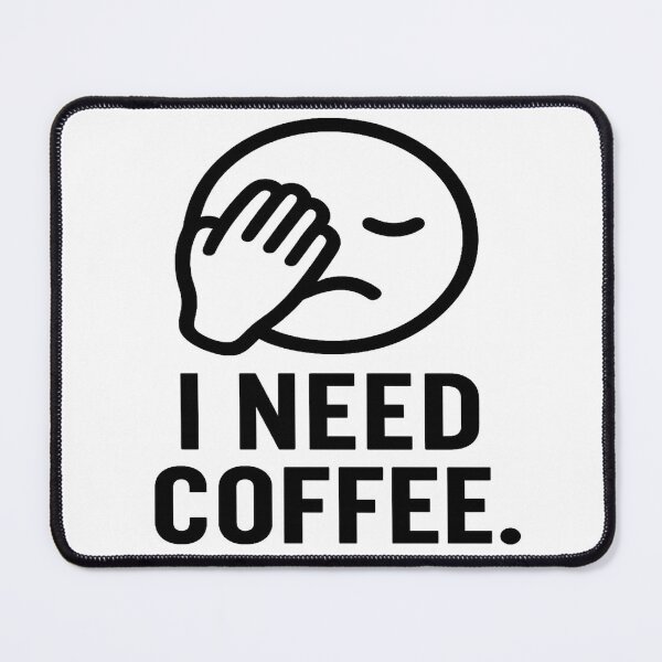 Item preview, I Need Coffee Funny Minimalist Quote T-Shirt designed and sold by ArtsyEcho.
