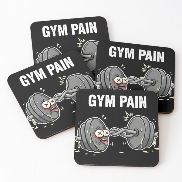 Item preview, Funny Exhausted Dumbbell Gym Rat Cartoon Sticker designed and sold by AestheticCore Designs.